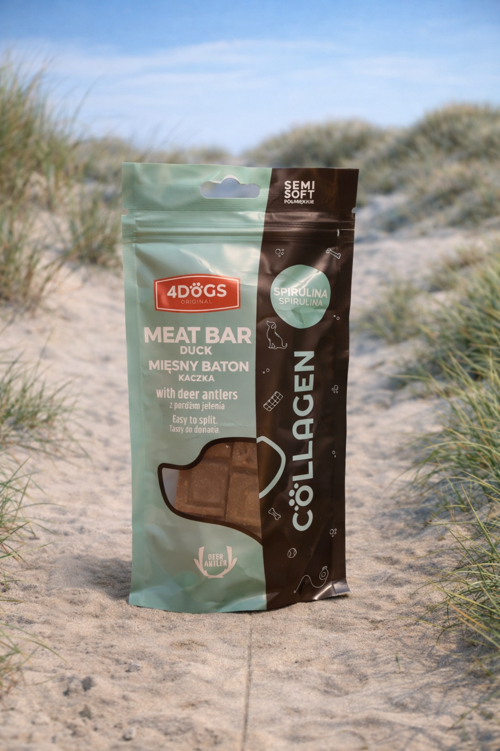 Kødbarer med And og Hjortegevir:  semi-blød