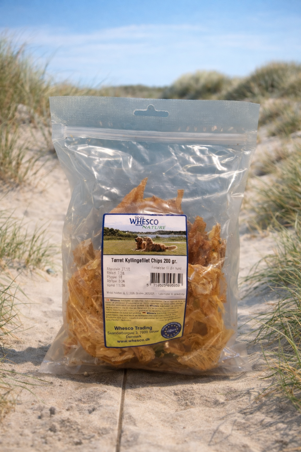 Tørret Kyllingefilet Chips 200 gr.